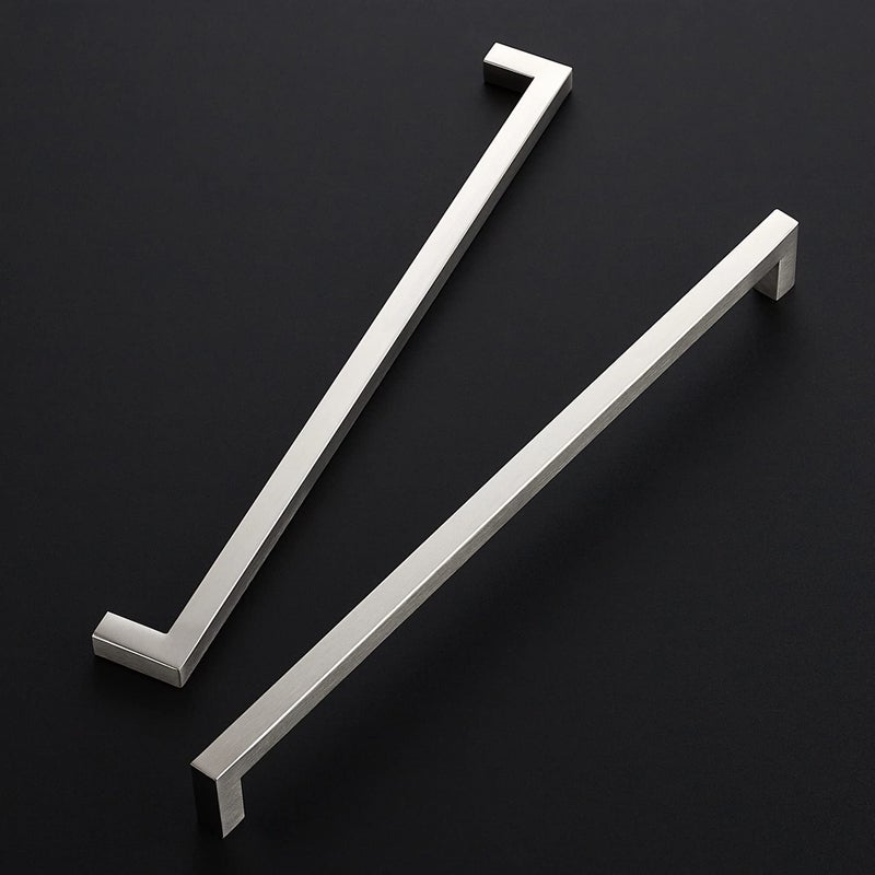 Ravinte 3 Pack 12-3/5 Inch Kitchen Square Cabinet Handles Satin Nickel Cabinet Pulls Brushed Nickel Drawer Pulls Kitchen Cabinet Hardware Kitchen Handles - Image 2